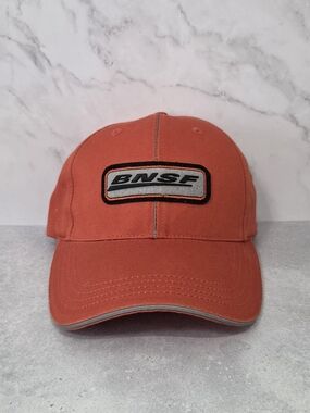 BNSF Railway Orange Reflective Strapback Hat Cap UPS Peak 2005 Railroad